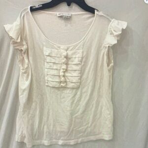 See By Chloe Cream Ruffled Blouse